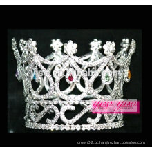 Coroas e tiaras grossistas de cabeça de cristal de cor mista para crianças